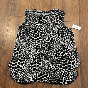 Sleeveless Dress Barn print top